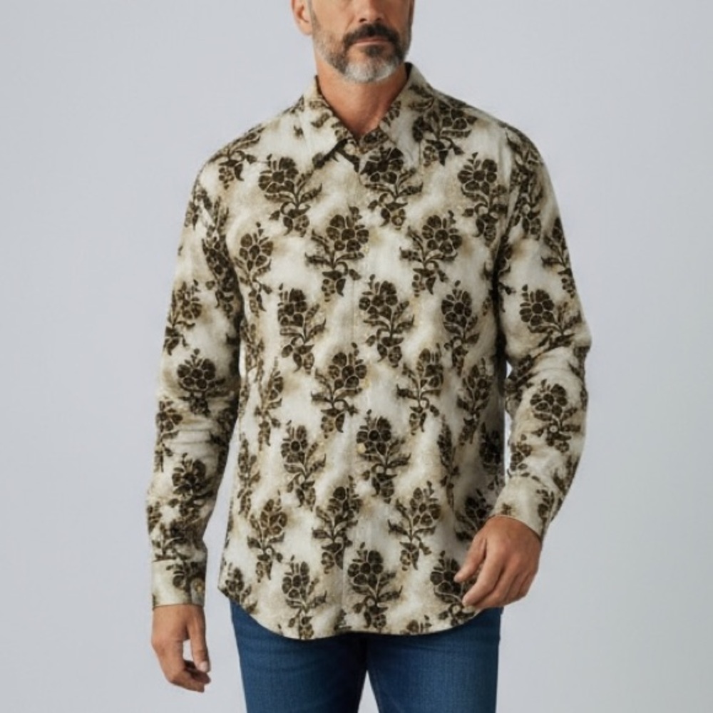 Tommy Bahama Island Soft Cotton Silk Button Down Shirt